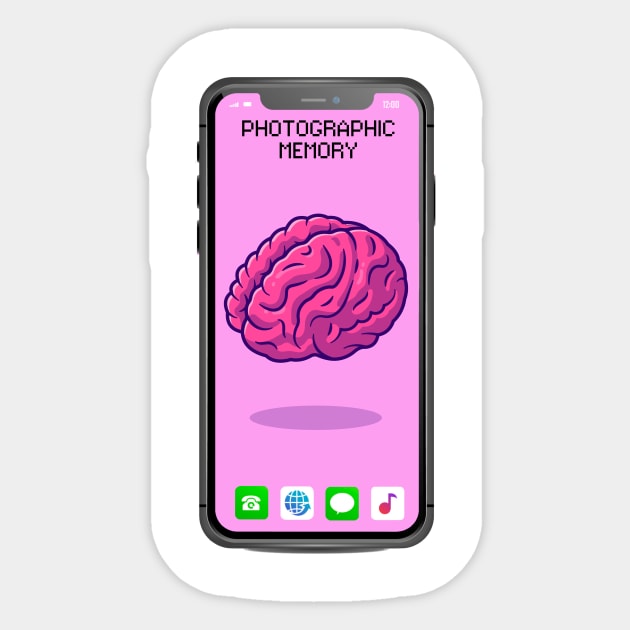 Photographic Memory Sticker by LostVikingTee